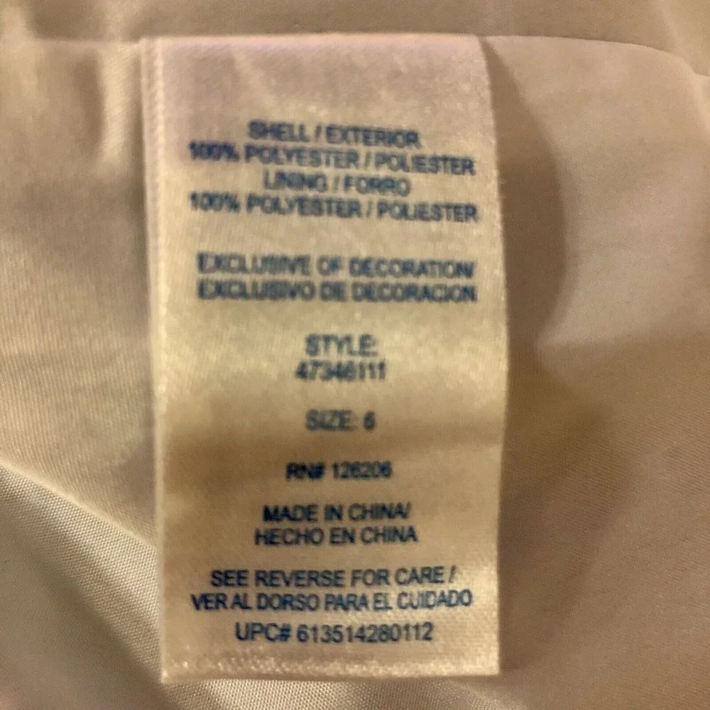 Marmellata Dress Girls 6 Used Blue White - Picture 8 of 11